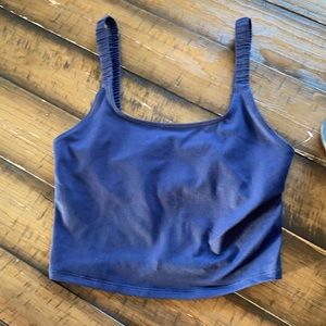 Free people movement navy post up crop cami XS